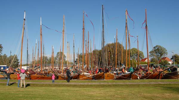 Flatterbänder nach der Regatta