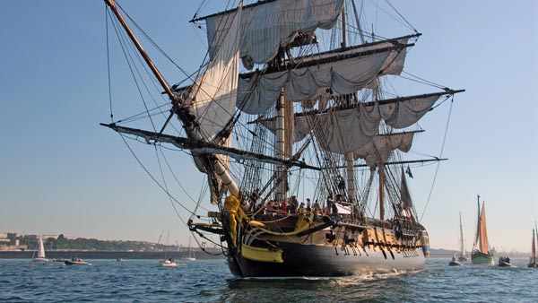 Paradefahrt der L'Hermione