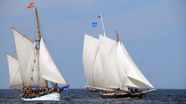 Regatta off Warnemünde