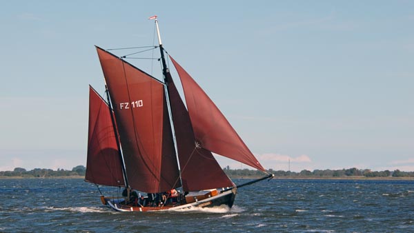 FZ110 Fortuna, Volker Gries, Zeesenbootregatta Bodstedt 2022 , 09/2022