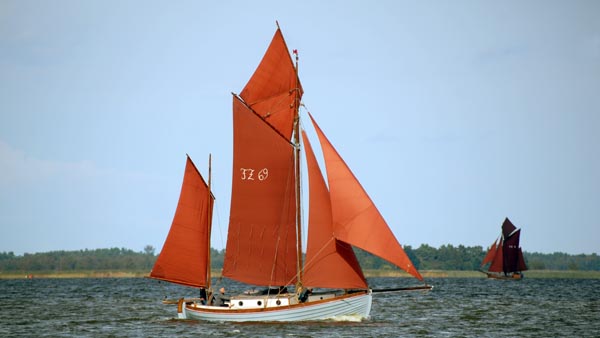 FZ69 Klara, Volker Gries, Zeesboot Regatta Bodstedt 2017 , 09/2017