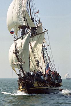 Shtandart, Volker Gries, Hanse Sail Rostock 2003 , 08/2003