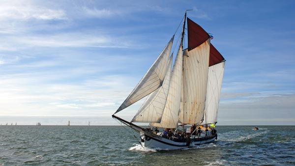 Dutch Klipper De Zeven Wouden at the Brandaris Race 2025