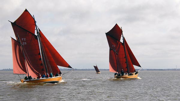 Zeesboote zur Fischerregatta