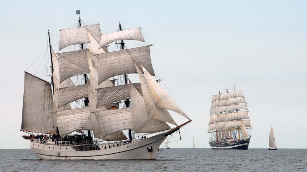 Hanse Sail Rostock mit Fotos von Segelschiffen bei Tallship-fan