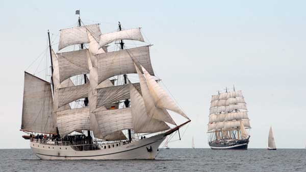 Tall ships at the Hanse Sail