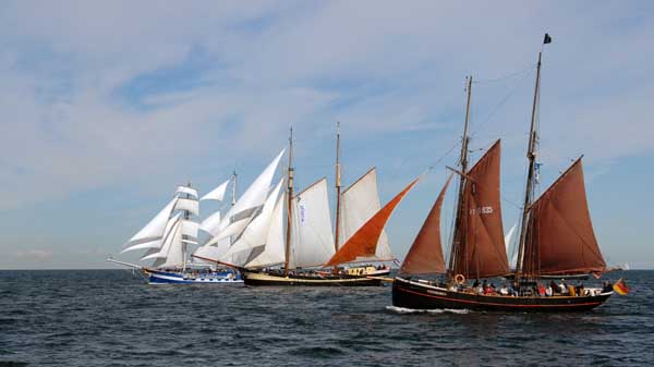 Regatta at the Hanse Sail