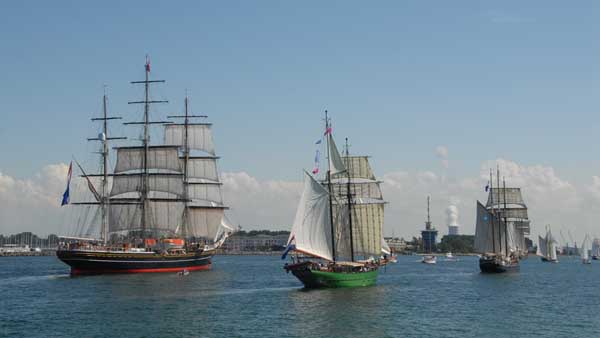 Einlaufen in Warnemünde