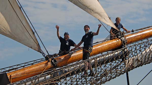 Sailors at "Roald Amundsen"