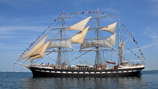 Bark Belem in Rostock