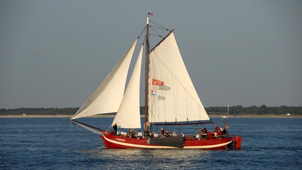 Abendfahrt der Paviljoen Tjalk Erna