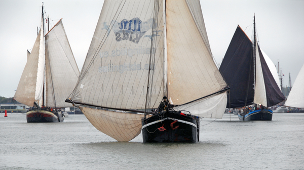 Klippers in the Krabbersgat off Enkhuizen