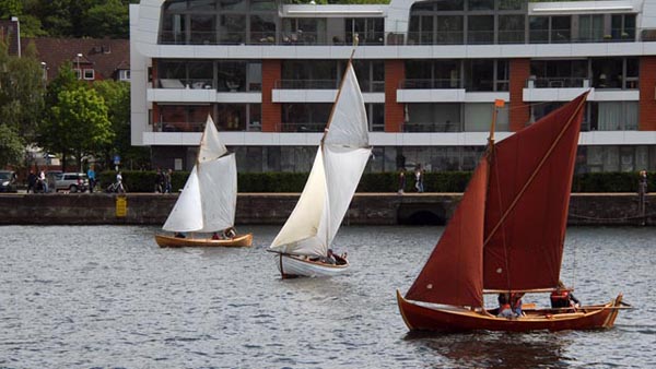 Lüttfischerregatta im Flensburger Hafen