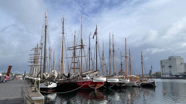 Traditionssegler im Hafen Flensburg