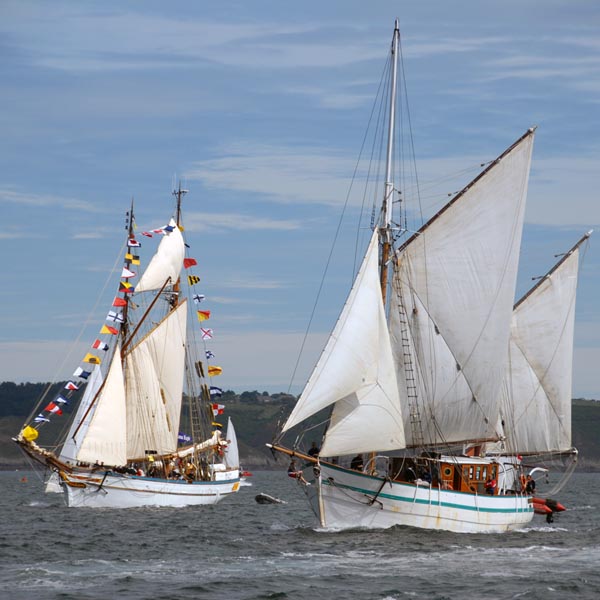 Anna Rogde and Arawak at the Sail Brest 2004