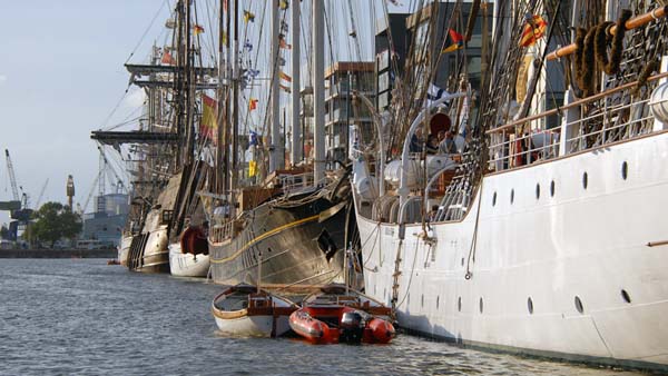 Sailing ships in Bremerhaven