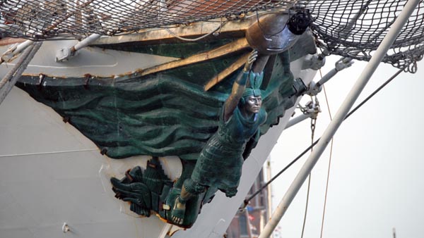 Figurehead of the BAP Unión, the Inca ruler Túpac Yupanqui