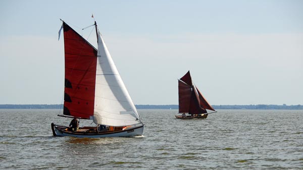 Wooden boats at the Althagen 2025 Fishermen's Regatta